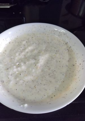 A picture of Khatta bhat.