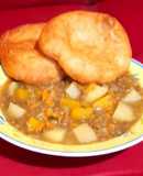 Lentejas con sopaipillas