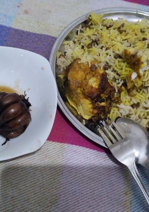 عکسی از دستور عدس پلو با ماهی