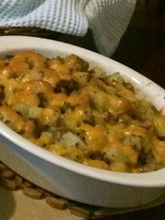 Una foto de Papas gratinadas
