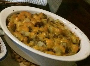Una foto de Papas gratinadas