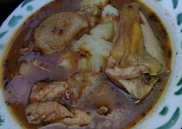 Caldo De Gallina Casera Receta De Mamácocina Cookpad