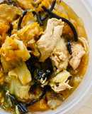 Pumpkin Cabbage Chicken Stew (Made in Rice Cooker)