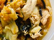 A picture of wakame rice