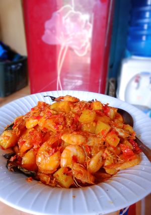 Foto resep Balado kentang udang