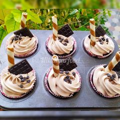 A picture of Chocolate cupcakes.