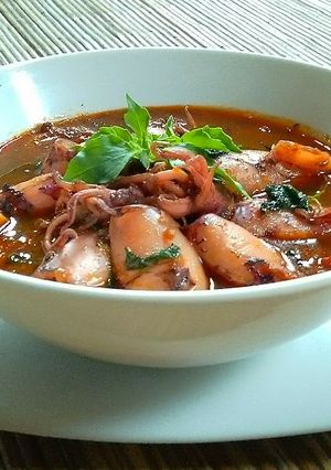 Foto resep Cumi pedas kemangi