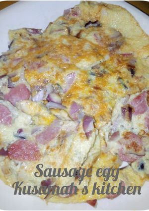 A picture of Simple egg sausage.