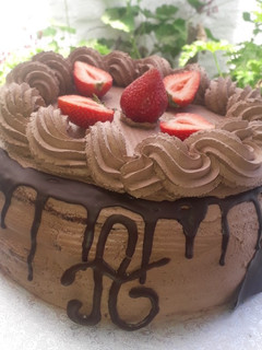Una foto de Postre de chocolate 🍓🍓