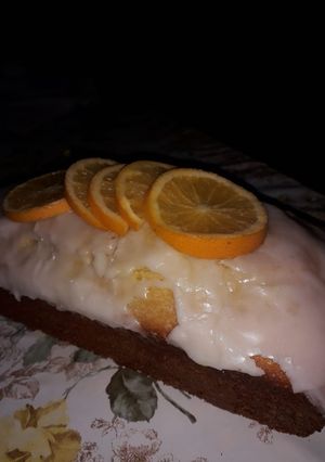 Una foto de Budín de naranja con licuadora