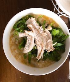 cháo gà khoai tây