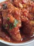 Roasted Tomatoes and Air fried chicken sauce
