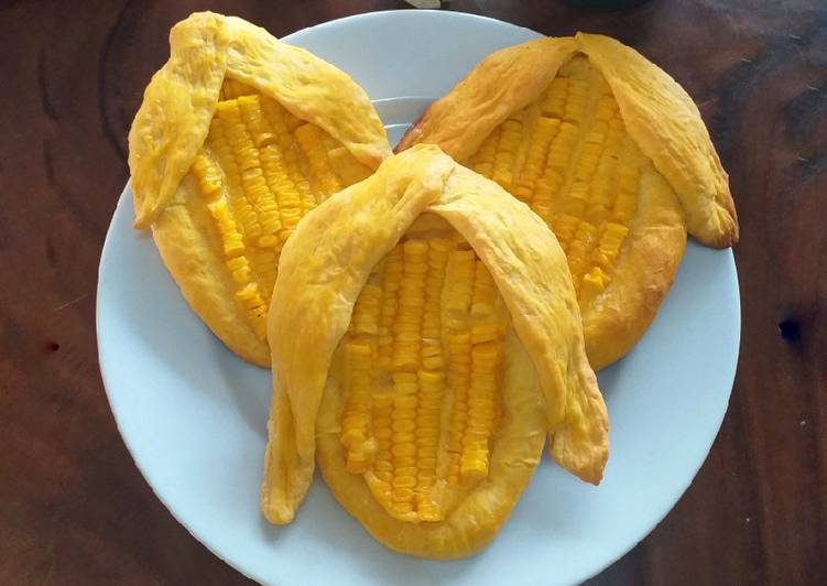 Resep Kolache Jagung (Roti Jagung) - eggless yang Enak