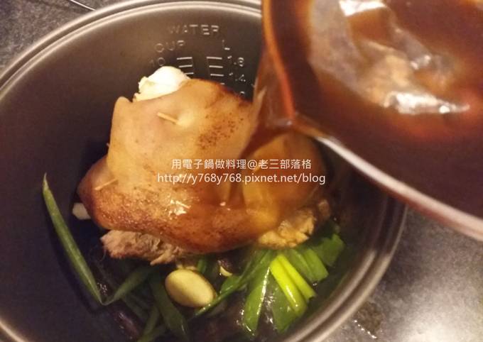滷腿庫肉+滷小菜 -電子鍋料理版 食譜成品照片