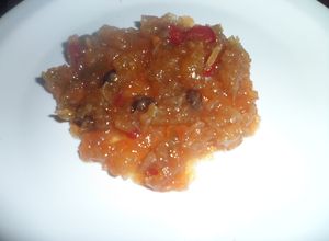 Una foto de Chutney de manzanas