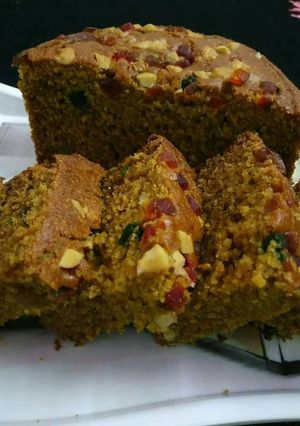 A picture of Eggless Fruit Cake.