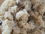 Une photo de risotto champignon
