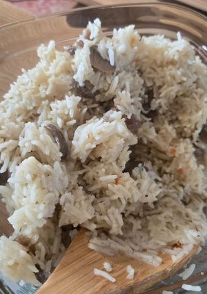 Une photo de Risotto aux champignons