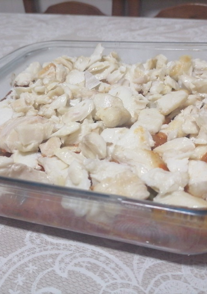 Una foto de Bacalao al ajoarriero con ñoquis (Thermomix y Airfryer)