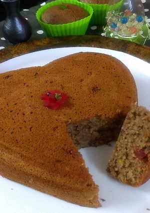 A picture of Wheat cake with coconut milk.