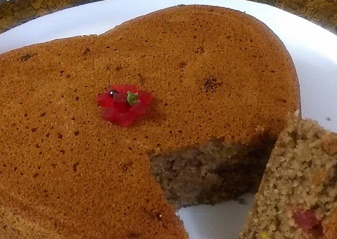 Wheat cake with coconut milk