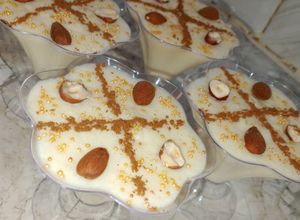صورة لوصفة 🍮 محلبي الارز بالقرفة والمكسرات (تحلية ناعمة وسهلة)