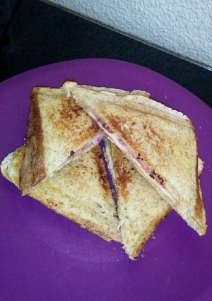 A picture of Toasted cheese & ham.