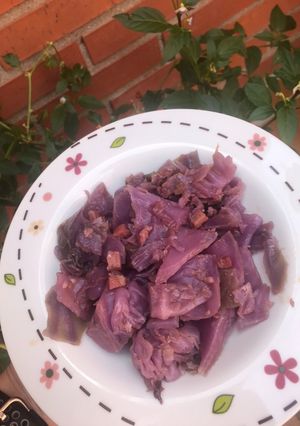 Una foto de Lombarda salteada con jamón ¡rápida y deliciosa!