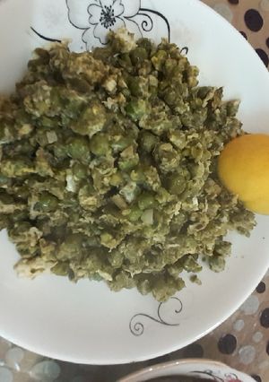 صورة لوصفة جلبانة بالبیض