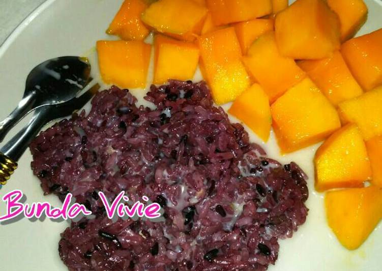 Langkah Mudah untuk Menyiapkan Ketan Mangga (Mango Sticky Rice) 😅 Anti Gagal