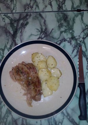 Una foto de Martes rapidito: Pollo con papas