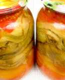 Баклажаны с овощами на зиму. Салат, гарнир, закуска | Eggplant with vegetables for the winter