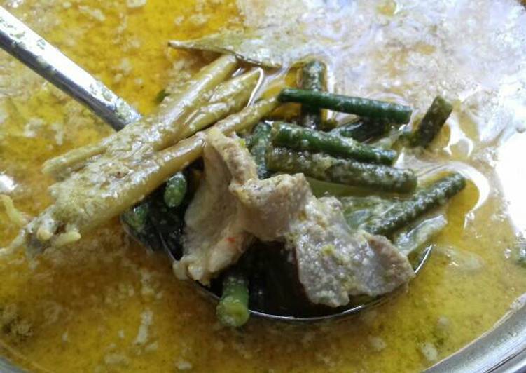 Proses Menyiapkan Lodeh kacang panjang Anti Gagal