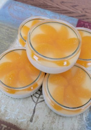 Foto resep Mandarin Orange Almond Pudding