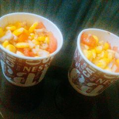 A picture of Spicy sweet corn chaat.