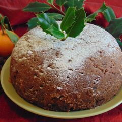 A picture of Christmas Figgy Pudding.