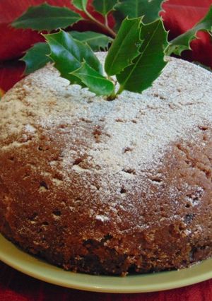 A picture of Christmas Figgy Pudding.