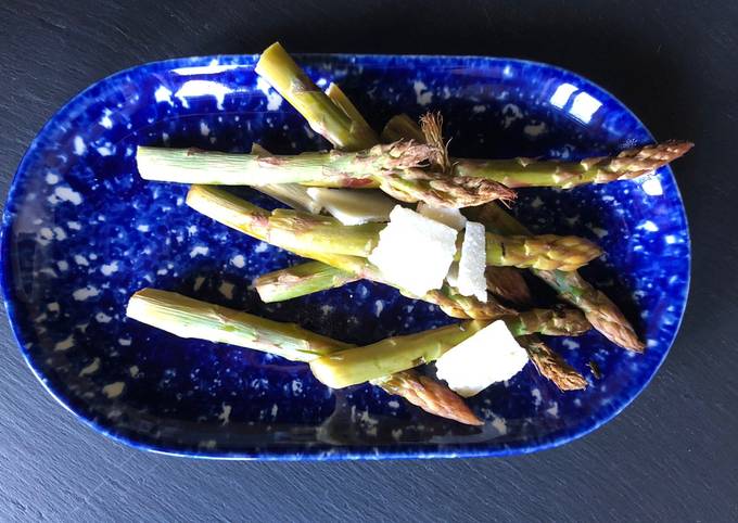 Asperges vertes en papillote