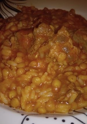 Una foto de Cazuela de Lentejas y Arroz