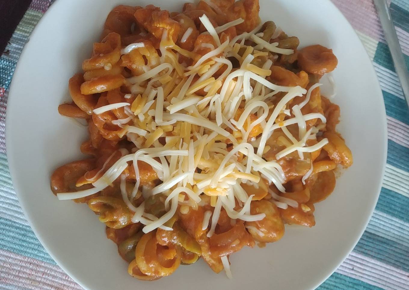 Pasta con un toque hindú 😋