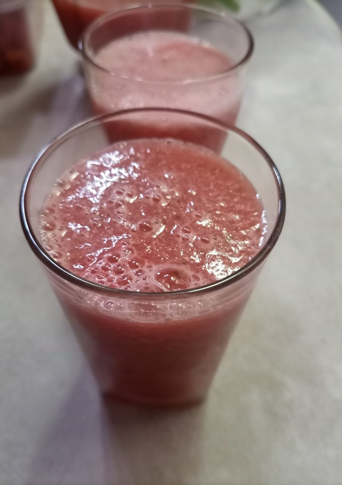 Foto resep Jus semangka timun jeruk nipis