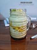 Avocado Gula Aren with Matcha Latte