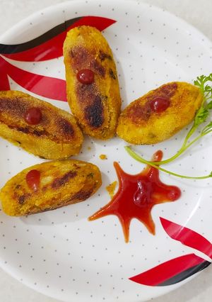 चटपटीत स्वीट कॉर्न  कबाब(बिना कांदा लसणाचे) (sweet corn kabab recipe in marathi) रेसिपी चे मुख्य फोटो 
