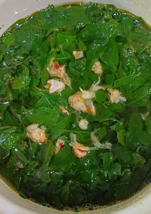 Hình của món Canh rau sắng nấu tôm.