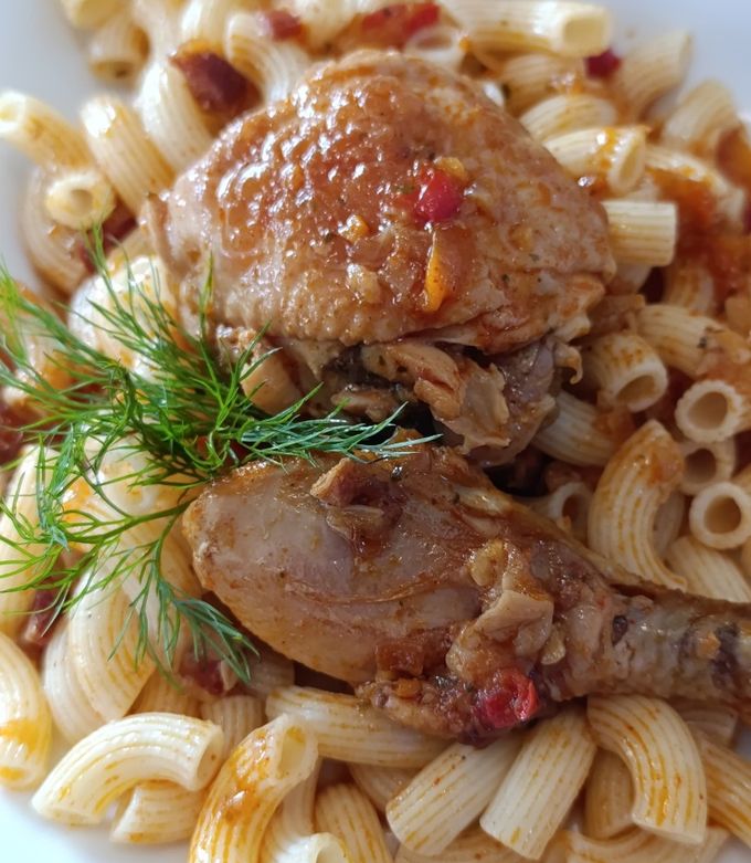 Pirított csirkepörkölt recept fotója
