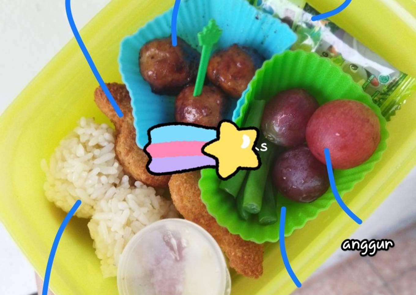 Bento bekal anak sekolah by momay