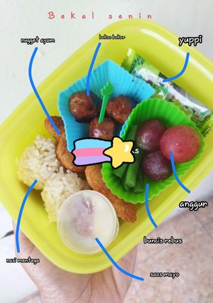 Foto resep Bento bekal anak sekolah by momay