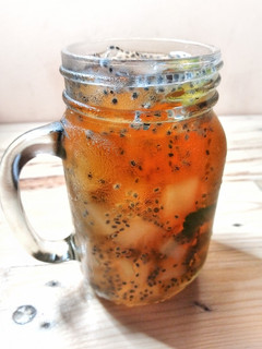 Foto resep Es Teh Selasih Nata De Coco