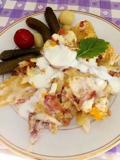 Rakott burgonya, nem hagyományosan recept fotója