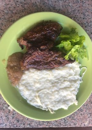 Una foto de Arroz con queso